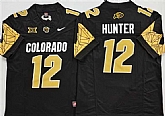 Men's Colorado Buffaloes #12 Travis Hunter Black With XII Patch 2025 F.U.S.E. Stitched Football Jersey,baseball caps,new era cap wholesale,wholesale hats